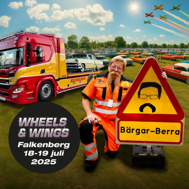 Assistancekåren på Wheels & Wings 18–19 juli! 🚨

Assistancekåren Falkenberg är på plats vid Motorbanan tillsammans med Bärgar-Berra från Vägens hjältar!

• Träffa Berra och kika på våra fordon
• Barnen får köra minibärgningsbil – helt gratis
• Tävla om vägassistansförsäkringar

Wheels & Wings är en fartfylld folkfest i Falkenberg med bilar, motorcyklar, flyguppvisningar, livemusik och aktiviteter för hela familjen.

🎟️ Biljetter och info hittar du på wheelsandwings.se

Vi ses! 

@falkenbargaren @wheels_wings #Assistancekåren #Bärgning #WheelsAndWings #BärgarBerra #VägensHjälta